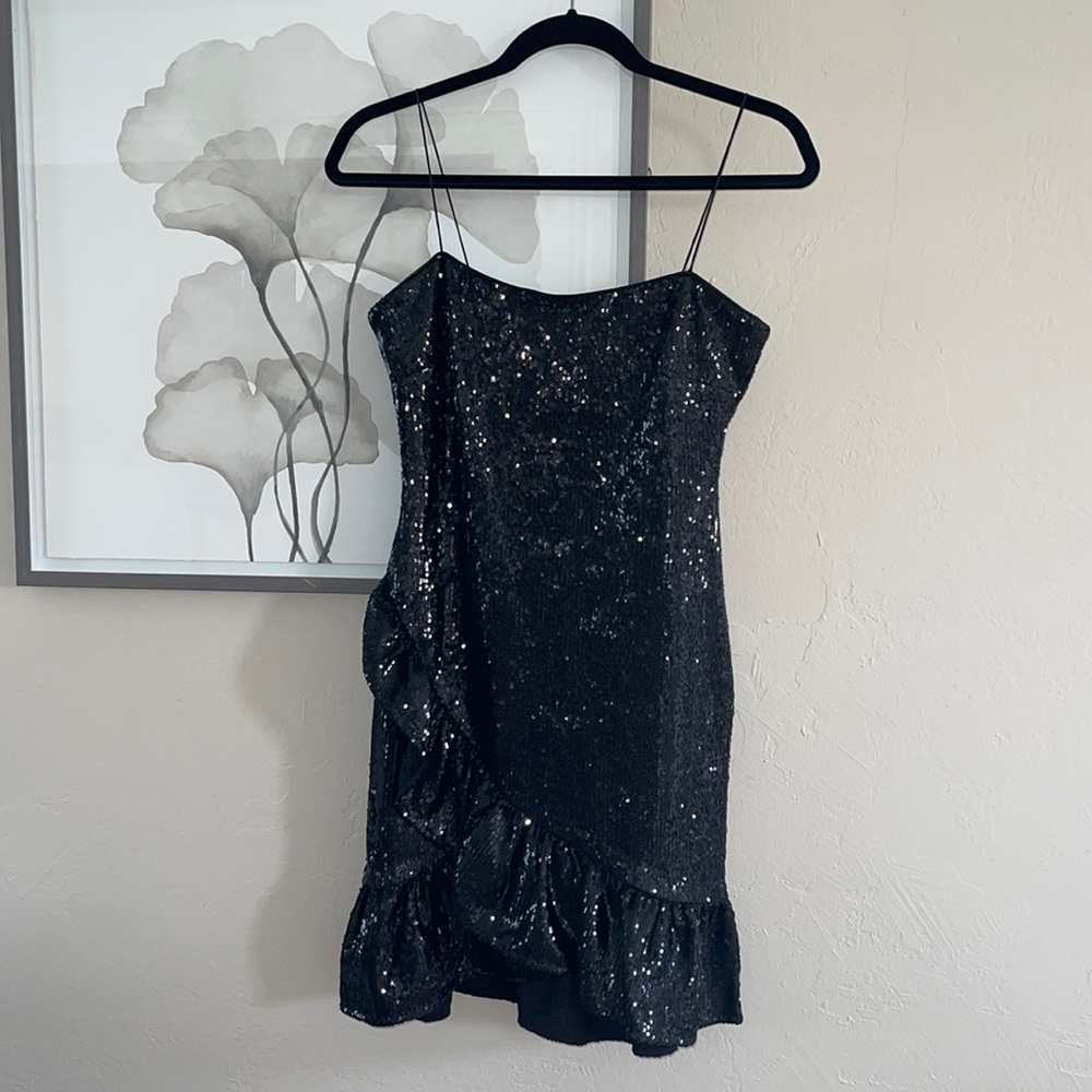 Likly Sequin Black Dress